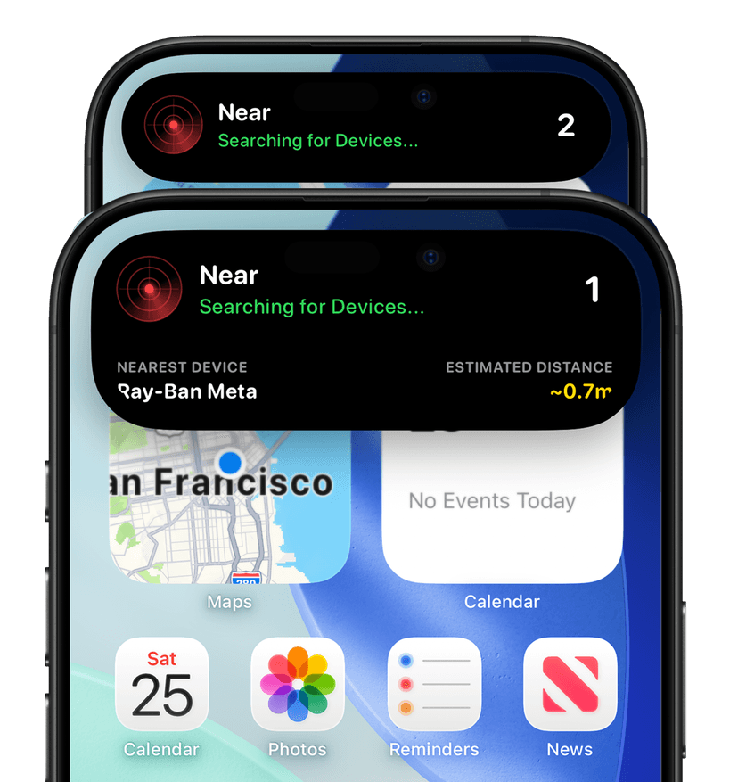 Near iOS App Interface